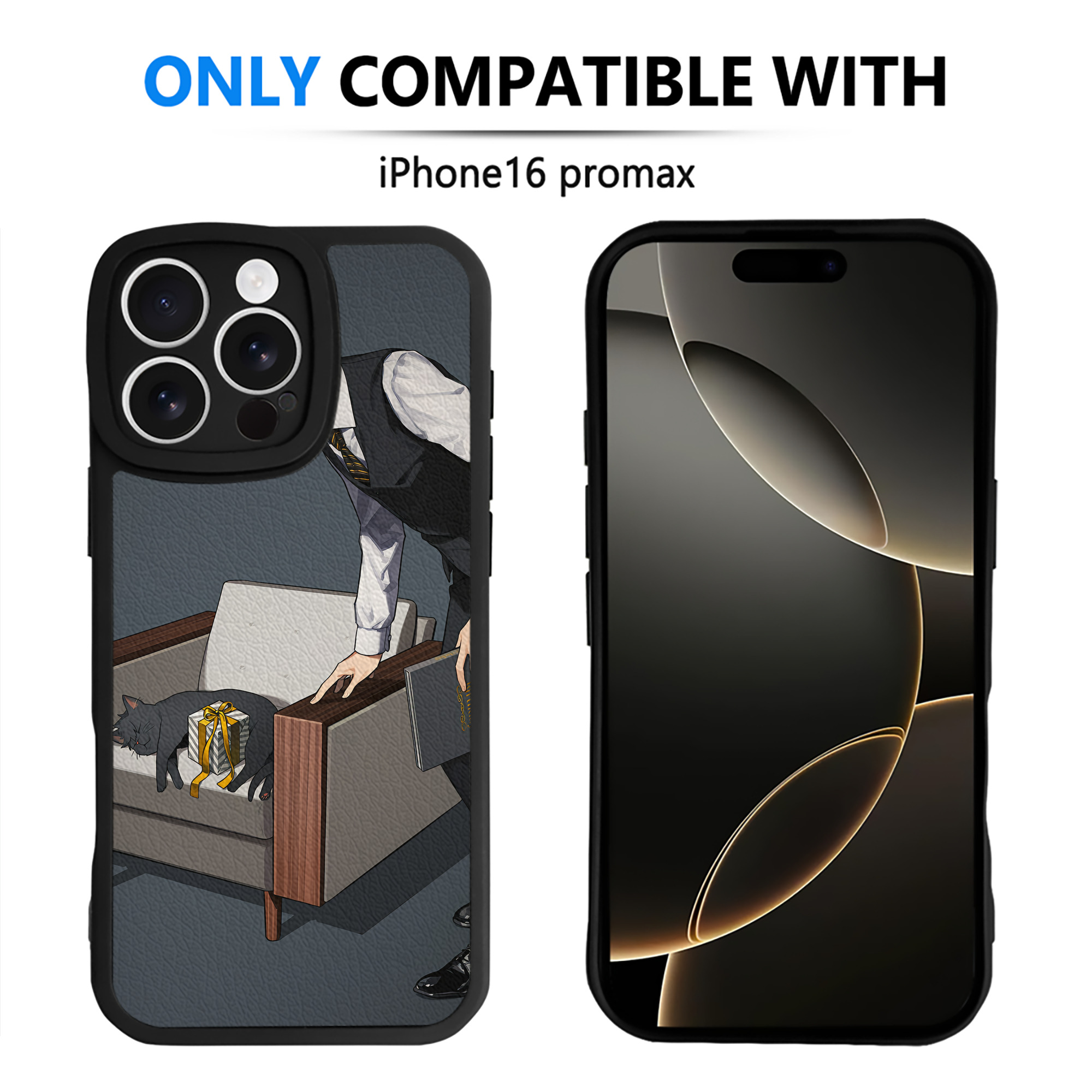 （画像用） ハイキュー!! Haikyu!! 【iPhone 16シリーズ対応】シリコンスマホケース（レザー調） 材質：シリコン